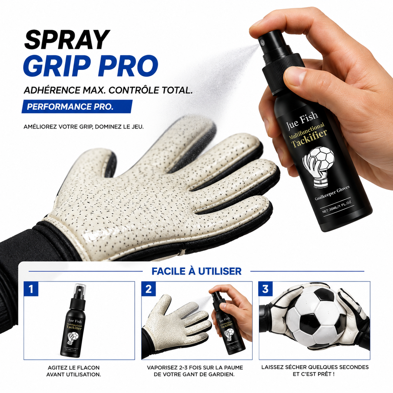 Spray Grip Pro pour Gants de Gardien