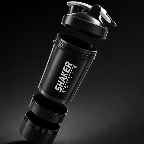 Shaker Fitness 2 Compartiments – Mélange Parfait & Stockage Intelligent