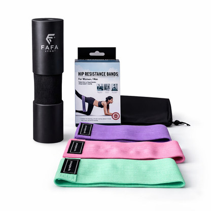 Pack Glutes Pro – Bands + Barbell Pad