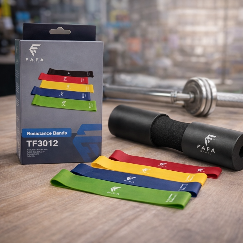 Pack Fitness – Resistance Bands + Barbell Pad