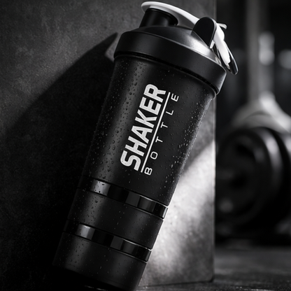 Shaker Fitness 2 Compartiments – Mélange Parfait & Stockage Intelligent
