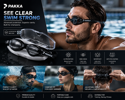 PAKKA™ | Lunettes de Natation Anti-Buée UV Protection